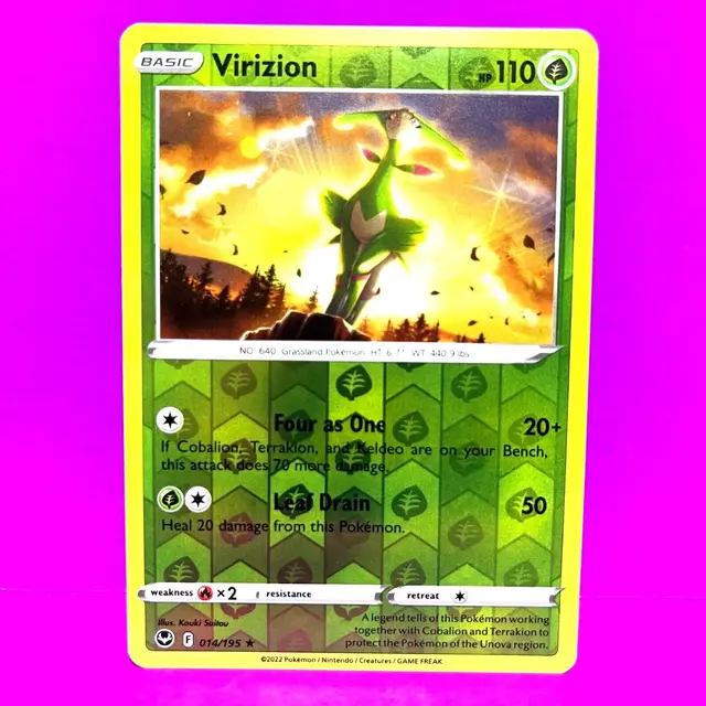 Virizion [Reverse Holo] - Pokemon Silver Tempest #14