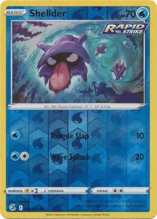 Shellder [Reverse Holo] - Pokemon Fusion Strike #50