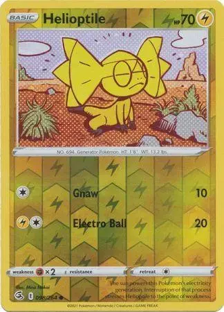 Helioptile [Reverse Holo] - Pokemon Fusion Strike #98