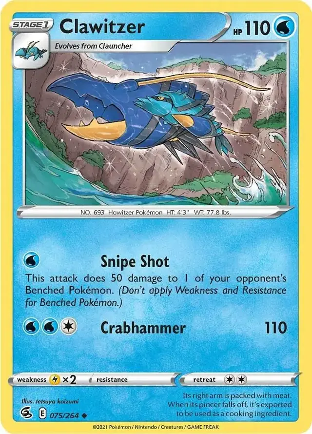 Clawitzer - Pokemon Fusion Strike #75