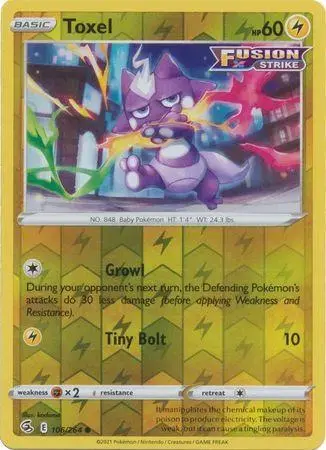 Toxel [Reverse Holo] - Pokemon Fusion Strike #106