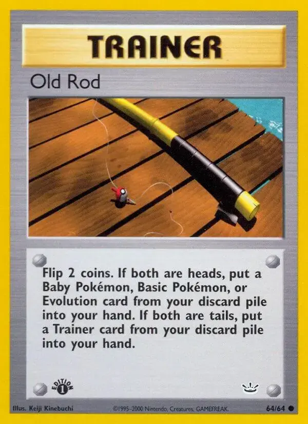 Old Rod [1st Edition] - Pokemon Neo Revelation #64