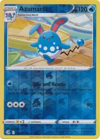 Azumarill [Reverse Holo] - Pokemon Fusion Strike #59