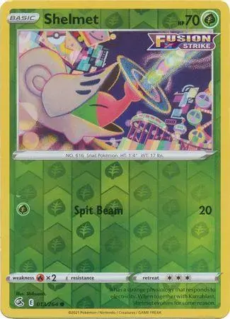 Shelmet [Reverse Holo] - Pokemon Fusion Strike #13