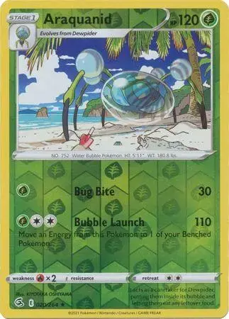 Araquanid [Reverse Holo] - Pokemon Fusion Strike #20