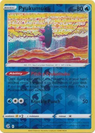 Pyukumuku [Reverse Holo] - Pokemon Fusion Strike #77