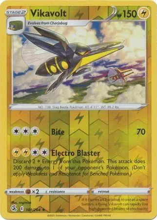Vikavolt [Reverse Holo] - Pokemon Fusion Strike #101