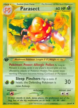 Parasect [1st Edition] - Pokemon Neo Revelation