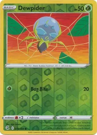 Dewpider [Reverse Holo] - Pokemon Fusion Strike #19