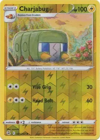 Charjabug [Reverse Holo] - Pokemon Fusion Strike #100