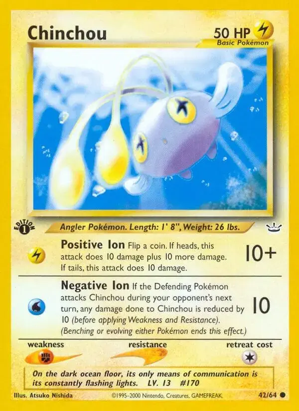 Chinchou [1st Edition] - Pokemon Neo Revelation #42