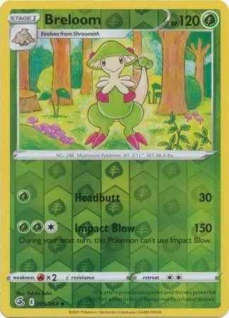 Breloom [Reverse Holo] - Pokemon Fusion Strike #5