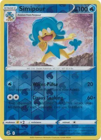 Simipour [Reverse Holo] - Pokemon Fusion Strike #69