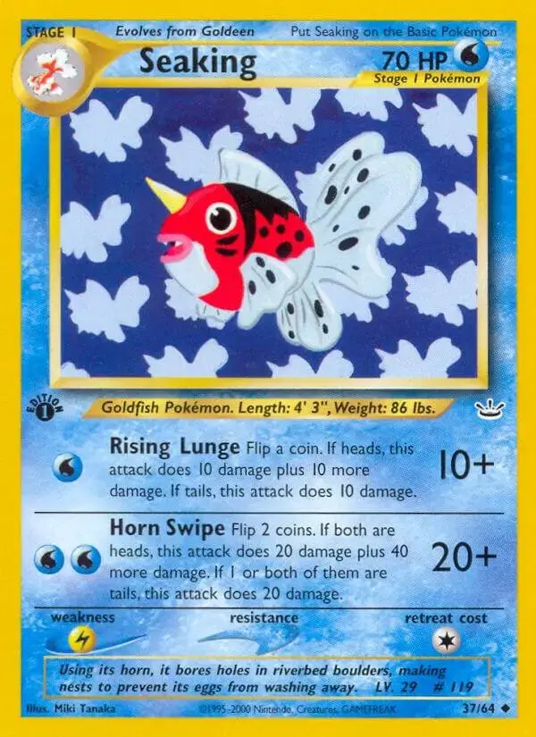 Seaking [1st Edition] - Pokemon Neo Revelation #37