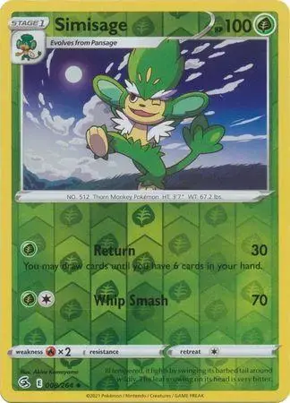 Simisage [Reverse Holo] - Pokemon Fusion Strike #8