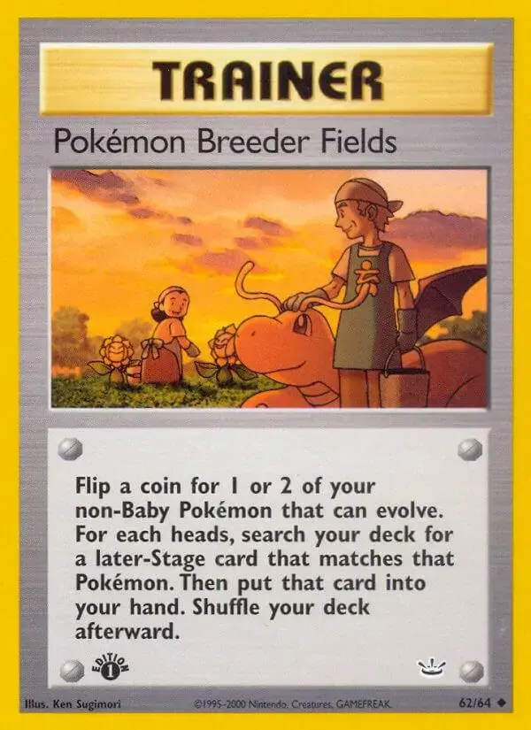 Pokemon Breeder Fields [1st Edition] - Pokemon Neo Revelation #62