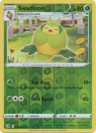 Swadloon [Reverse Holo] - Pokemon Fusion Strike #10