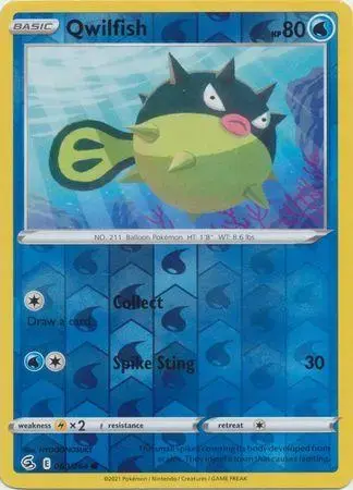 Qwilfish [Reverse Holo] - Pokemon Fusion Strike #60