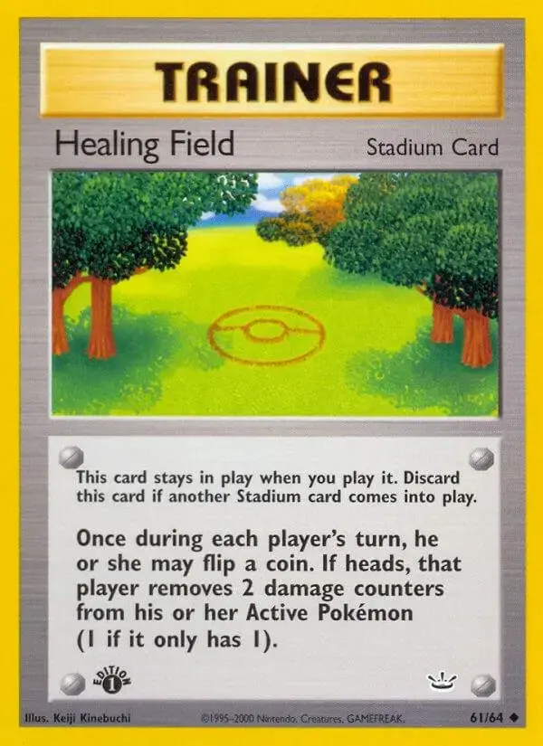 Healing Field [1st Edition] - Pokemon Neo Revelation #61