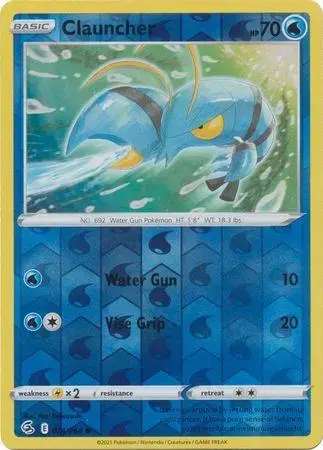 Clauncher [Reverse Holo] - Pokemon Fusion Strike #74