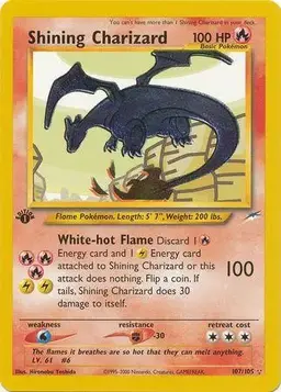 Shining Charizard [1st Edition] 107 - Pokemon Neo Destiny