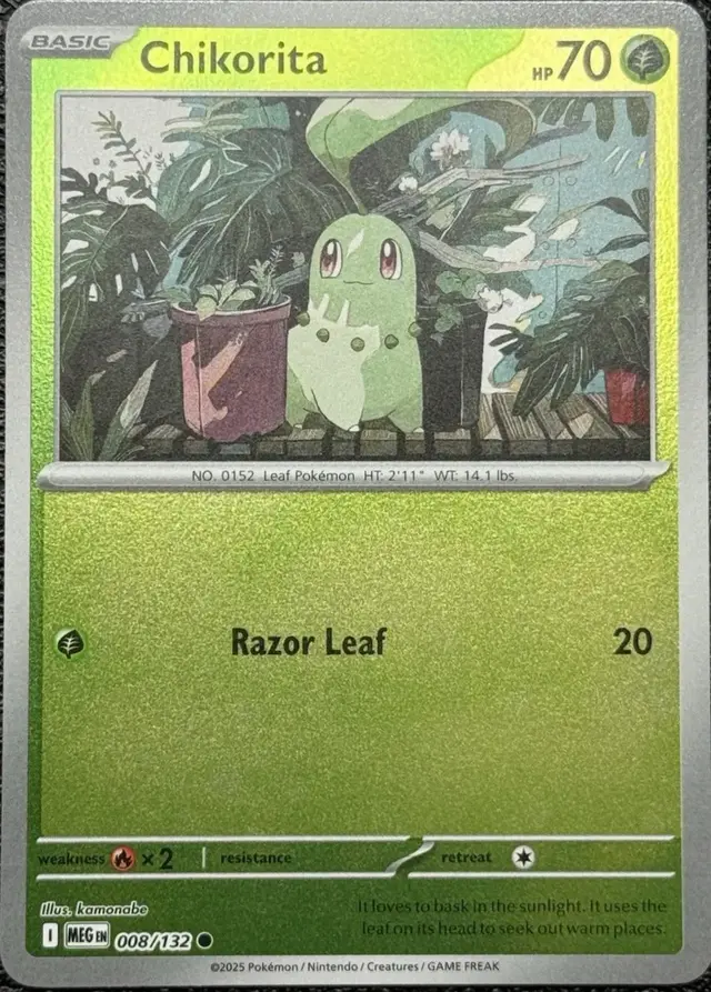 Chikorita [Reverse Holo] - Pokemon Mega Evolution #8