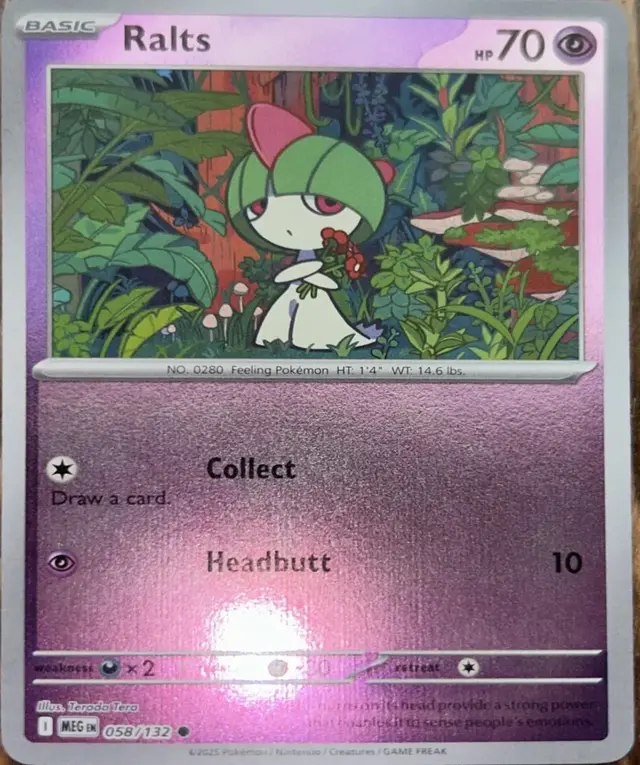 Ralts [Reverse Holo] - Pokemon Mega Evolution #58