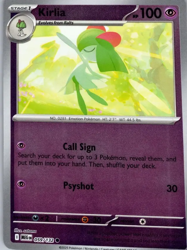 Kirlia [Reverse Holo] - Pokemon Mega Evolution #59