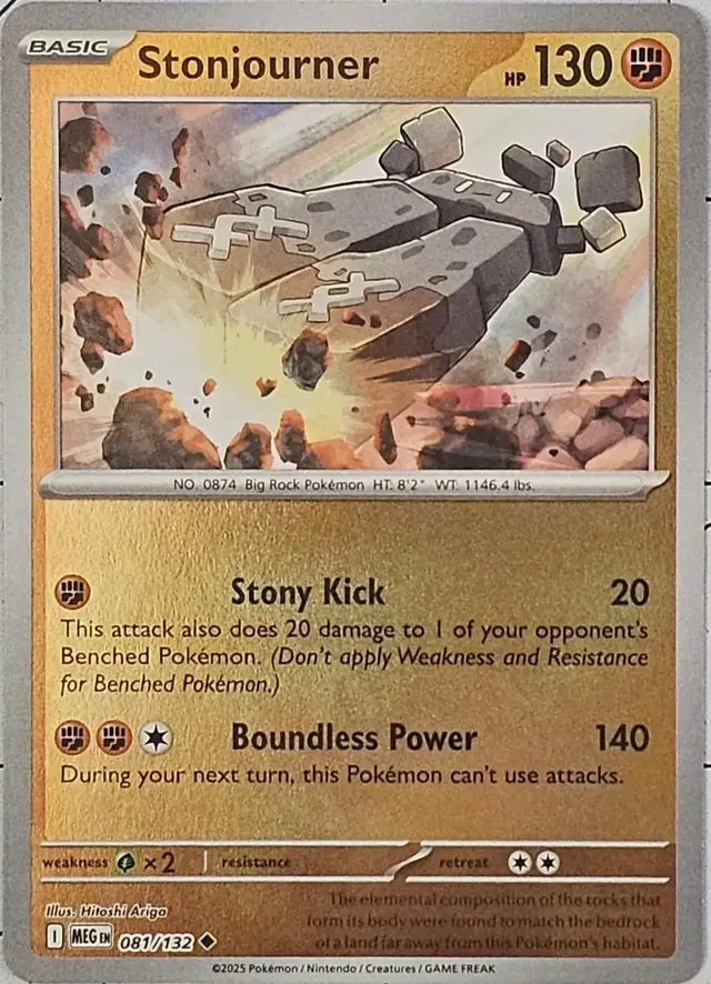 Stonjourner [Reverse Holo] - Pokemon Mega Evolution #81