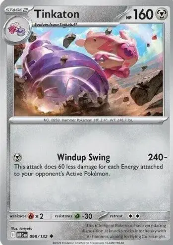 Tinkaton [Reverse Holo] - Pokemon Mega Evolution #98