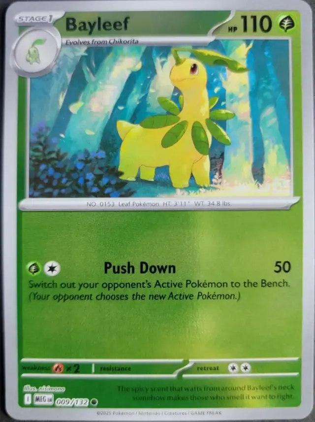 Bayleef [Reverse Holo] - Pokemon Mega Evolution #9