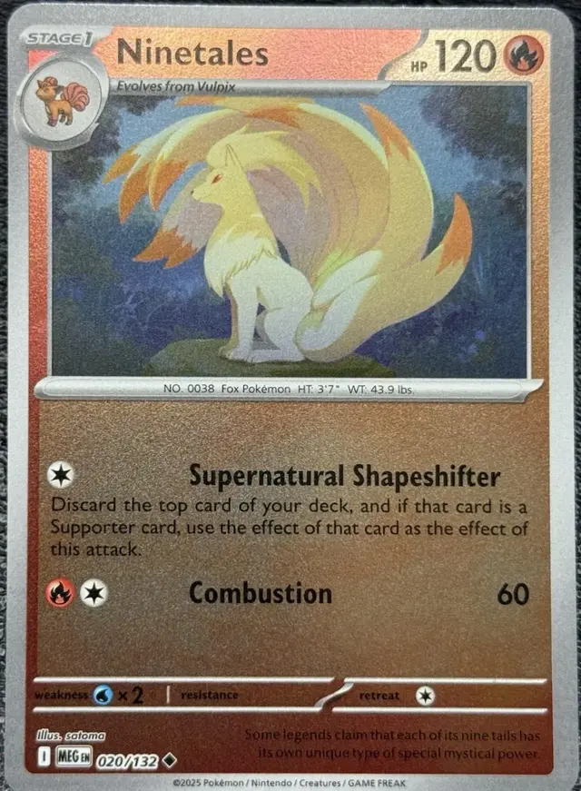 Ninetales [Reverse Holo] - Pokemon Mega Evolution #20