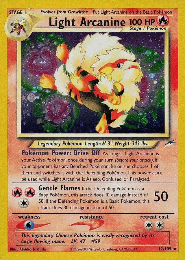 Light Arcanine - Pokemon Neo Destiny #12