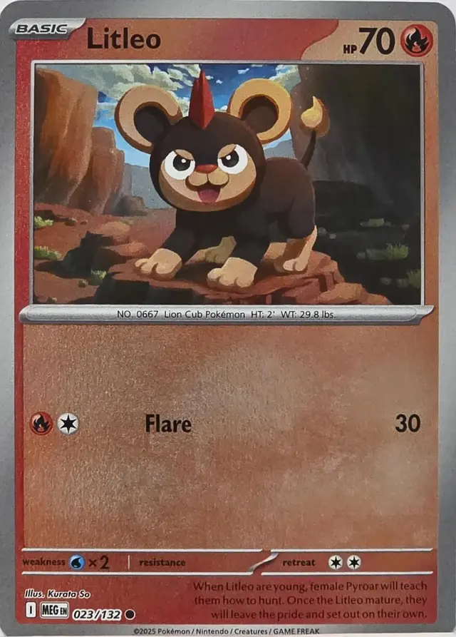 Litleo [Reverse Holo] - Pokemon Mega Evolution #23