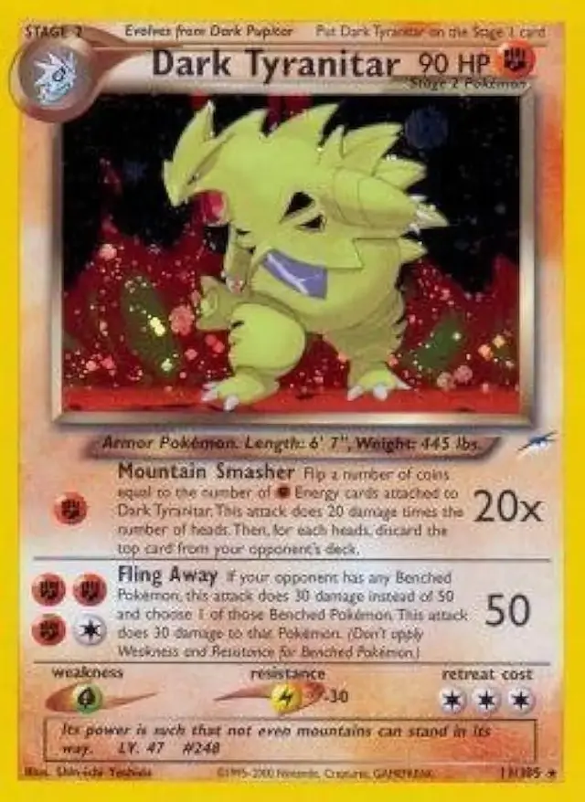 Dark Tyranitar - Pokemon Neo Destiny #11