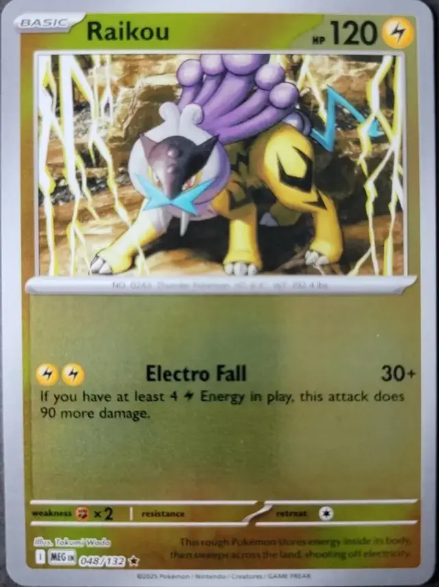 Raikou [Reverse Holo] - Pokemon Mega Evolution #48