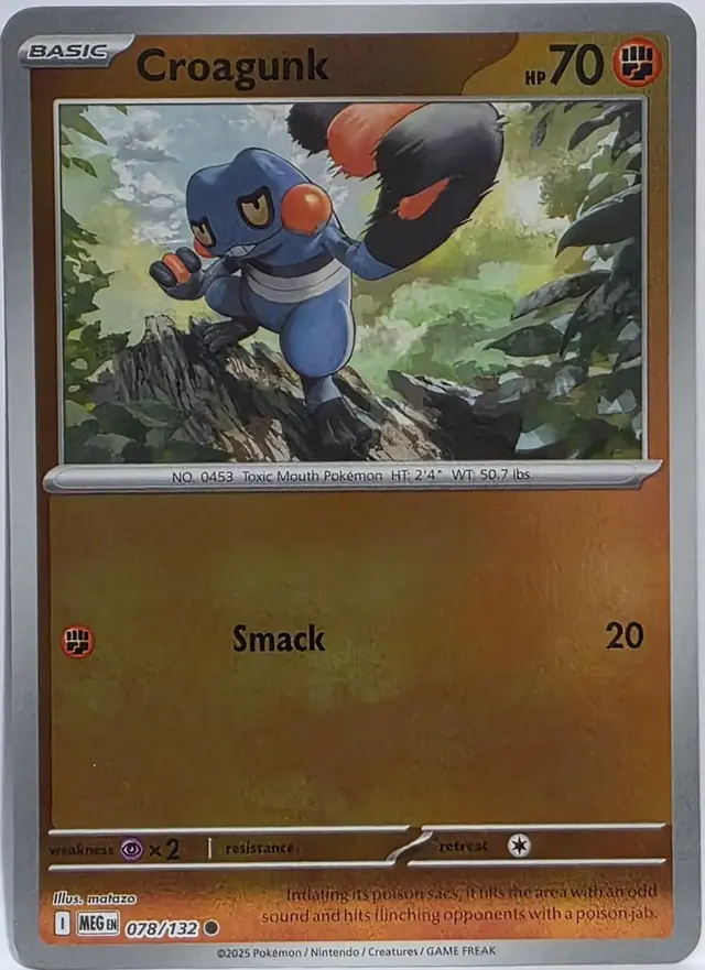Croagunk [Reverse Holo] - Pokemon Mega Evolution #78