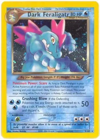 Dark Feraligatr - Pokemon Neo Destiny #5