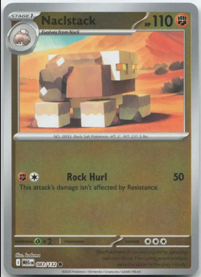 Naclstack [Reverse Holo] - Pokemon Mega Evolution #83