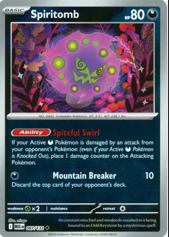 Spiritomb [Reverse Holo] - Pokemon Mega Evolution #87