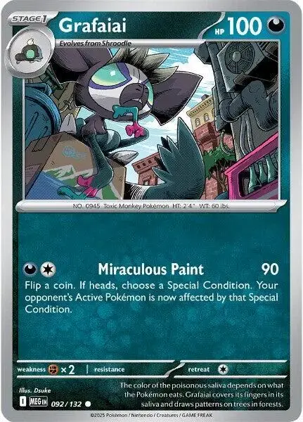Grafaiai - Pokemon Mega Evolution #92
