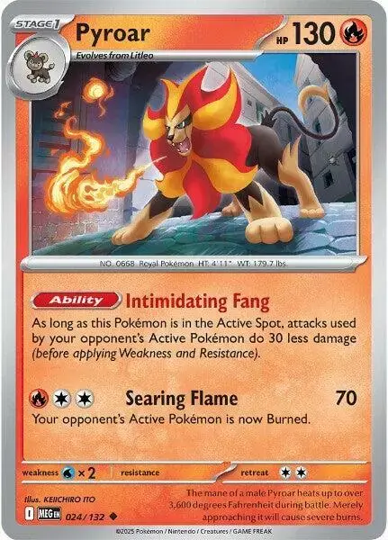 Pyroar [Reverse Holo] - Pokemon Mega Evolution #24