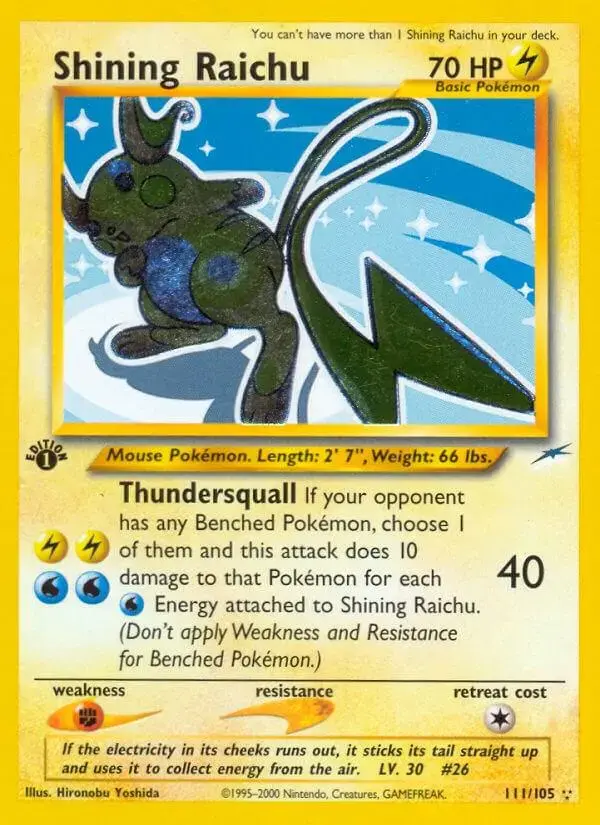 Shining Raichu [1st Edition]