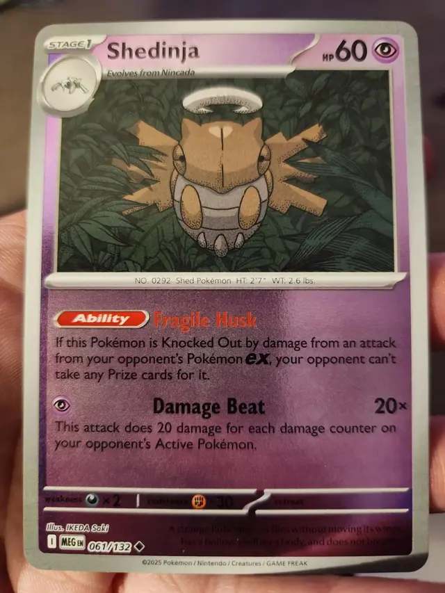 Shedinja [Reverse Holo] - Pokemon Mega Evolution #61