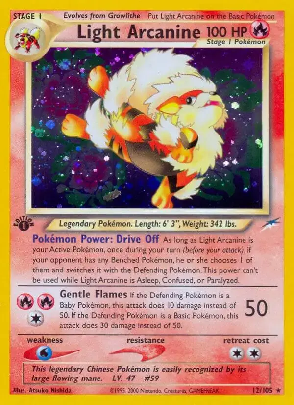 Light Arcanine [1st Edition] - Pokemon Neo Destiny #12
