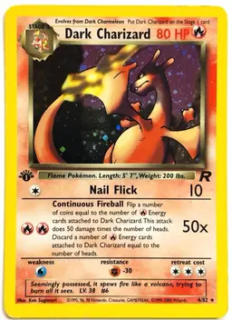 Dark Charizard #4 - Pokemon Team Rocket