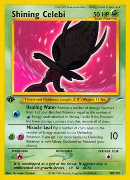 Shining Celebi [1st Edition] #106 - Pokemon Neo Destiny
