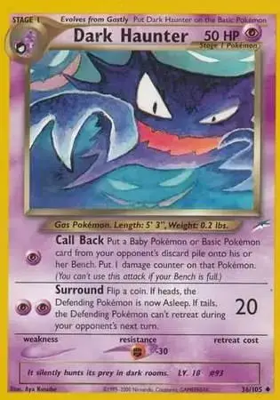 Dark Haunter - Pokemon Neo Destiny #36