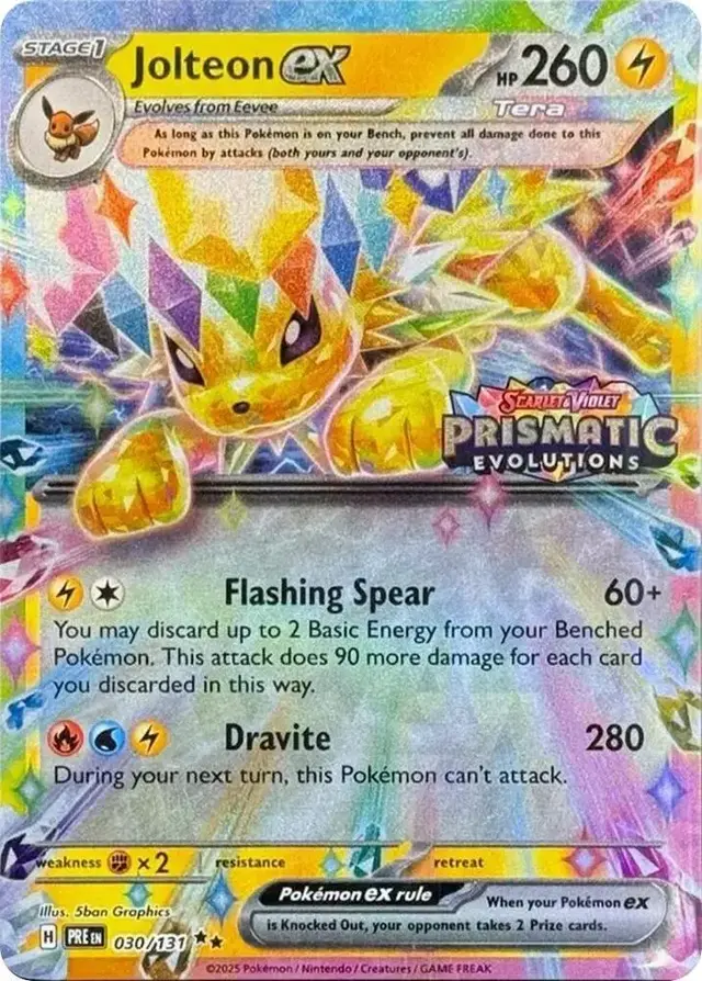 Jolteon ex [Stamped] - Pokemon Prismatic Evolutions #30