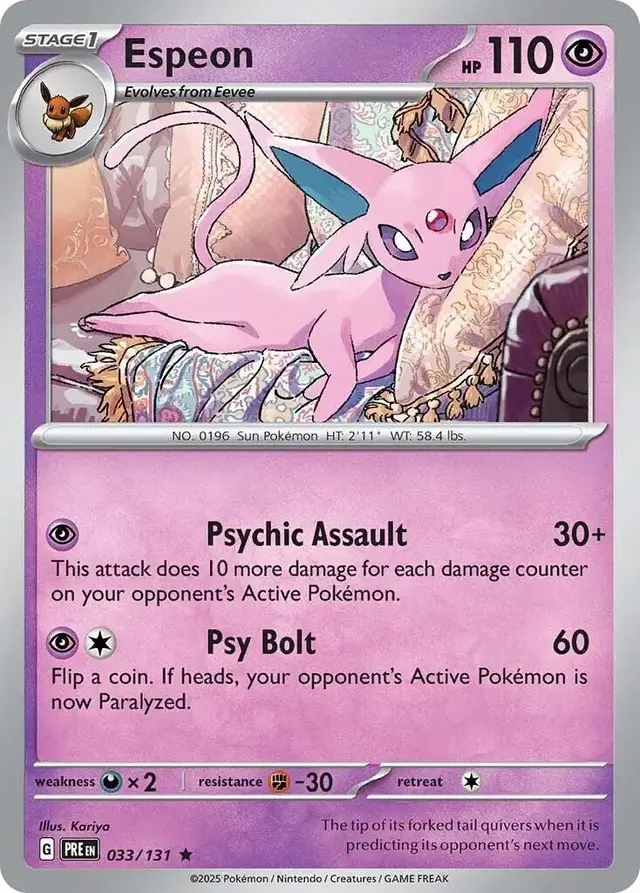 Espeon - Pokemon Prismatic Evolutions #33